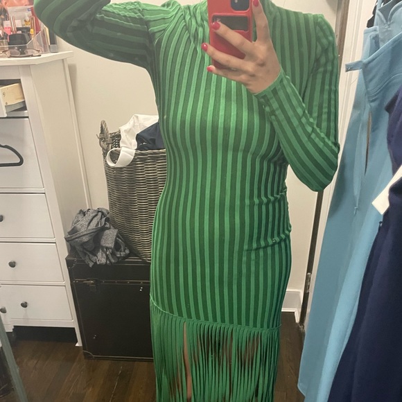 Ronny Kobo Adkins Knit Fringe Midi Dress - Picture 9 of 10